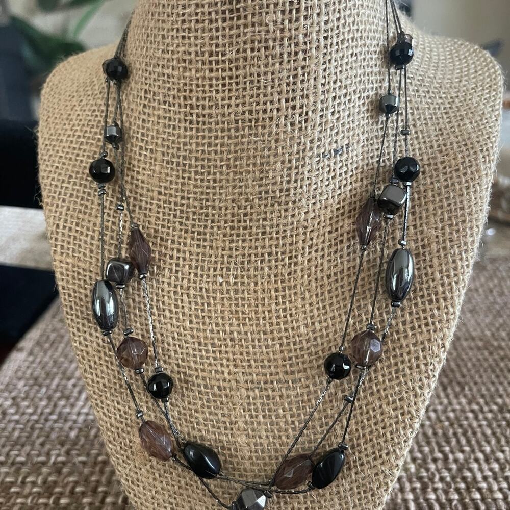 Premier design triple beaded wire Necklace